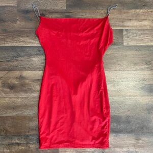Superdown XXS brilliant red mini dress